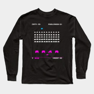 CAT INVADERS Long Sleeve T-Shirt